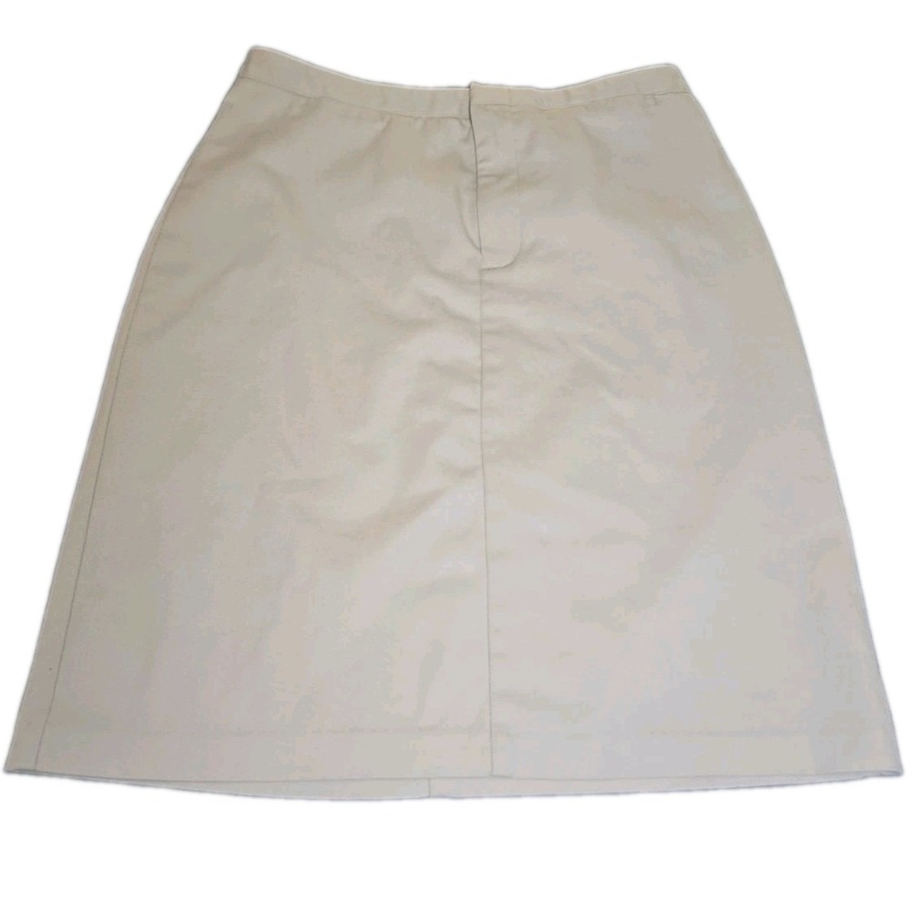 Dockers Skirt Womens 4 Beige Khaki Chino Mini Stretch Cotton Casual Work Uniform